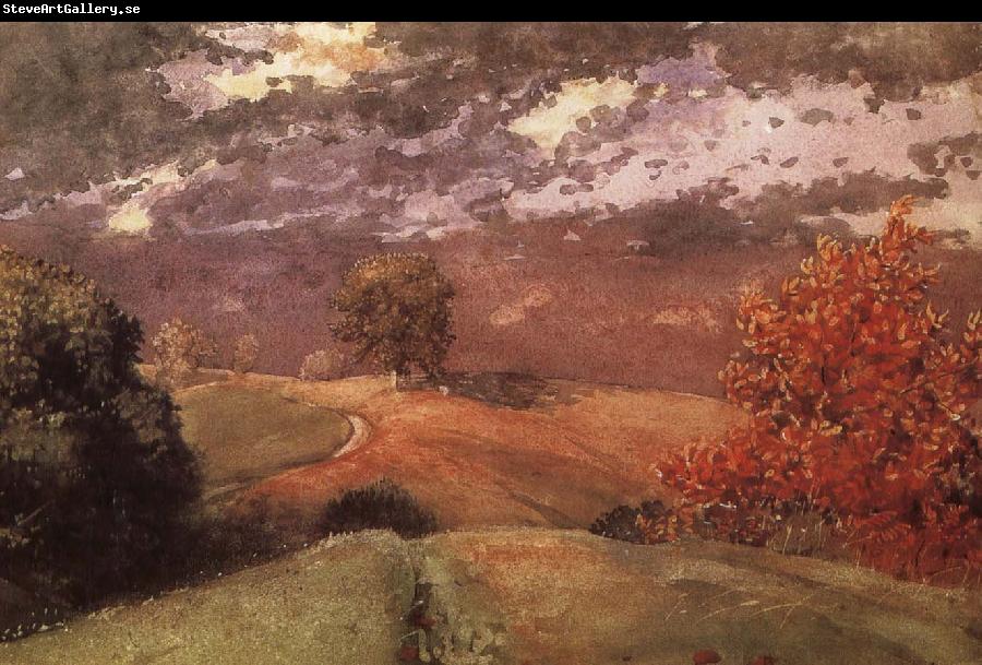 Winslow Homer Autumn in New York mountain